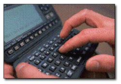 Picture of hands typing on keyboard
